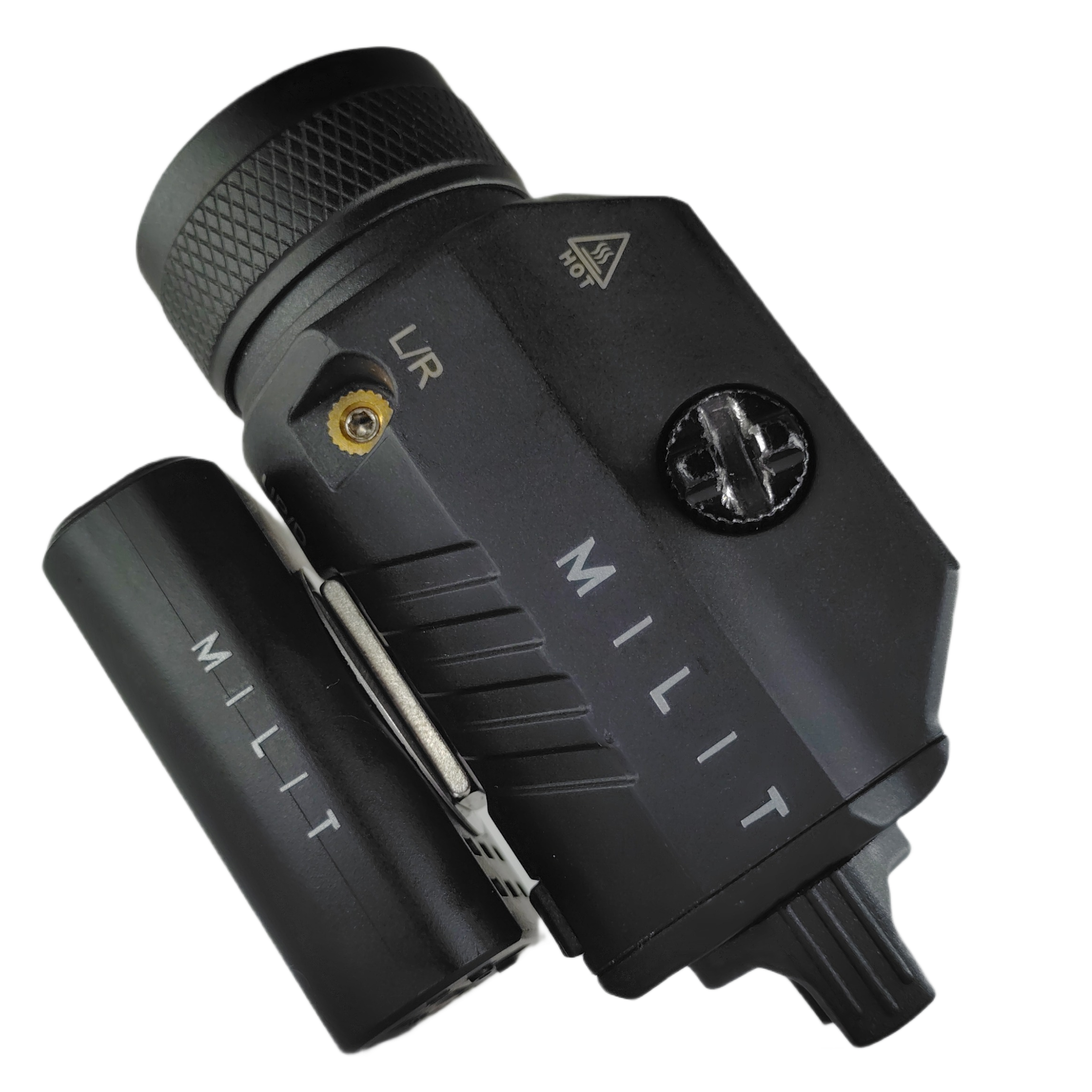 Milit PO Series Picatinny Rail Gun Attachment Surveillance Camera Device Angle Reverse Side Milit PO Series Picatinny Rail Gun Attachment Surveillance Camera Device Angle Reverse Side