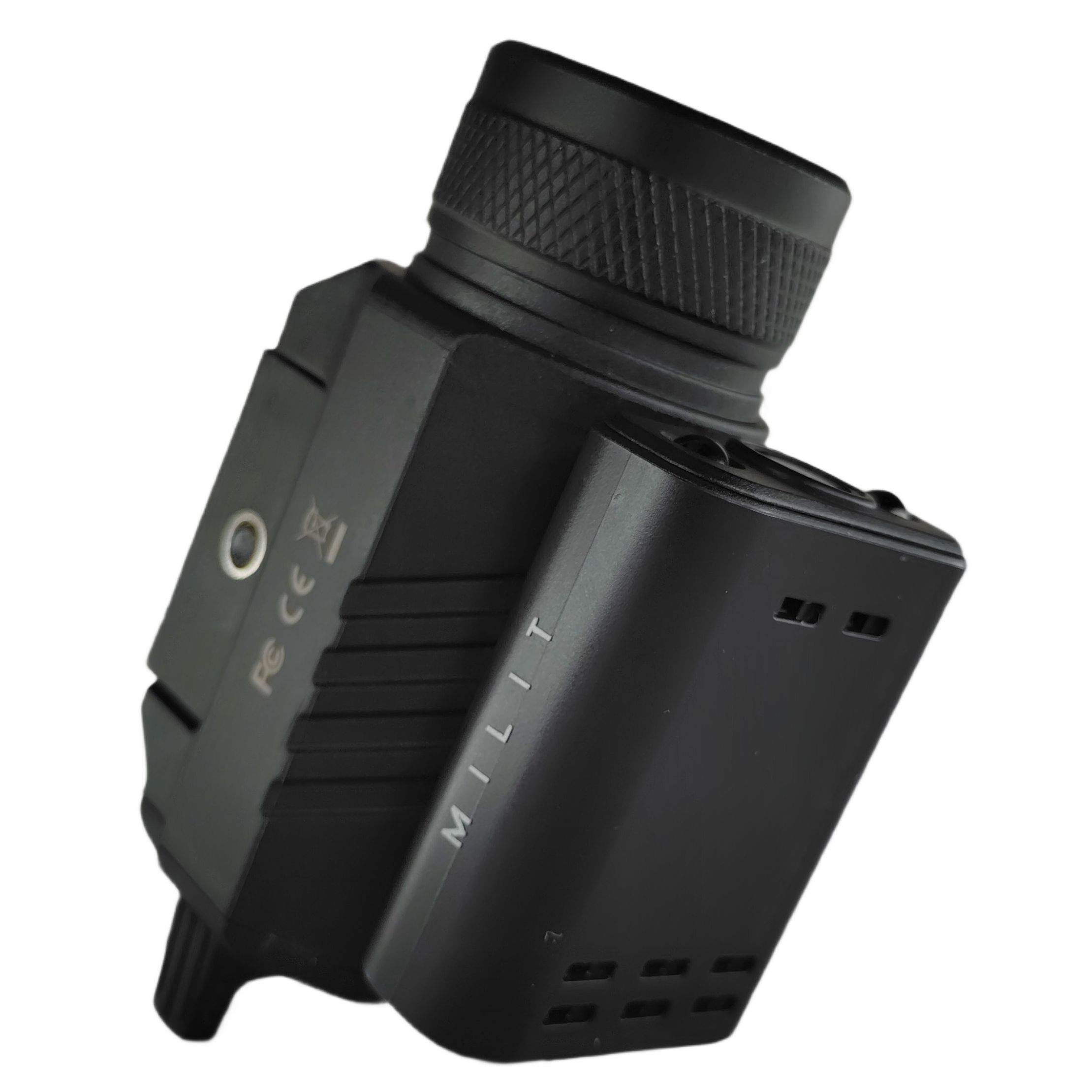 Milit PO Series Picatinny Rail Gun Attachment Surveillance Camera Device Angle Bottom Side Milit PO Series Picatinny Rail Gun Attachment Surveillance Camera Device Angle Bottom Side