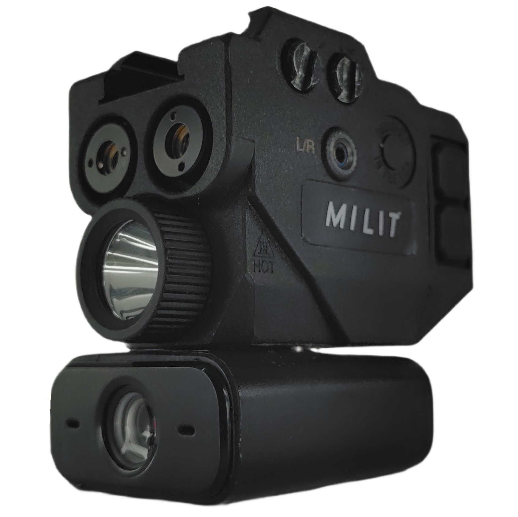 Milit XR Series Picatinny Rail Mount Gun Attachment Surveillance Camera Device Front Side